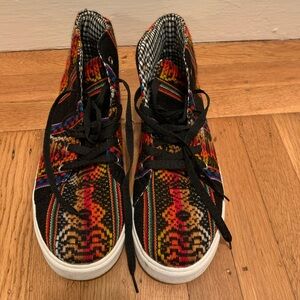 Colorful High-Top Sneakers